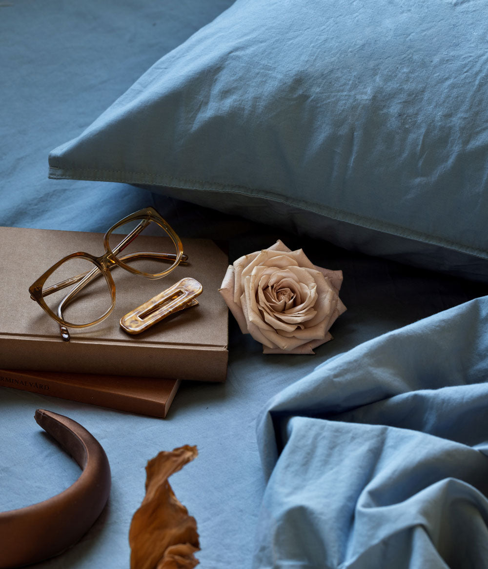 Midnatt fItted sheet 180x200cm | Lake