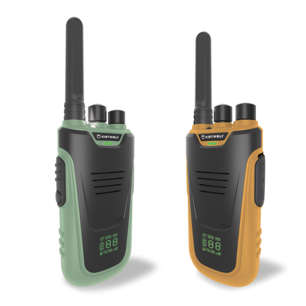 Kidywolf KidyTalk Walkie Talkie 2 pieces | Green - Orange