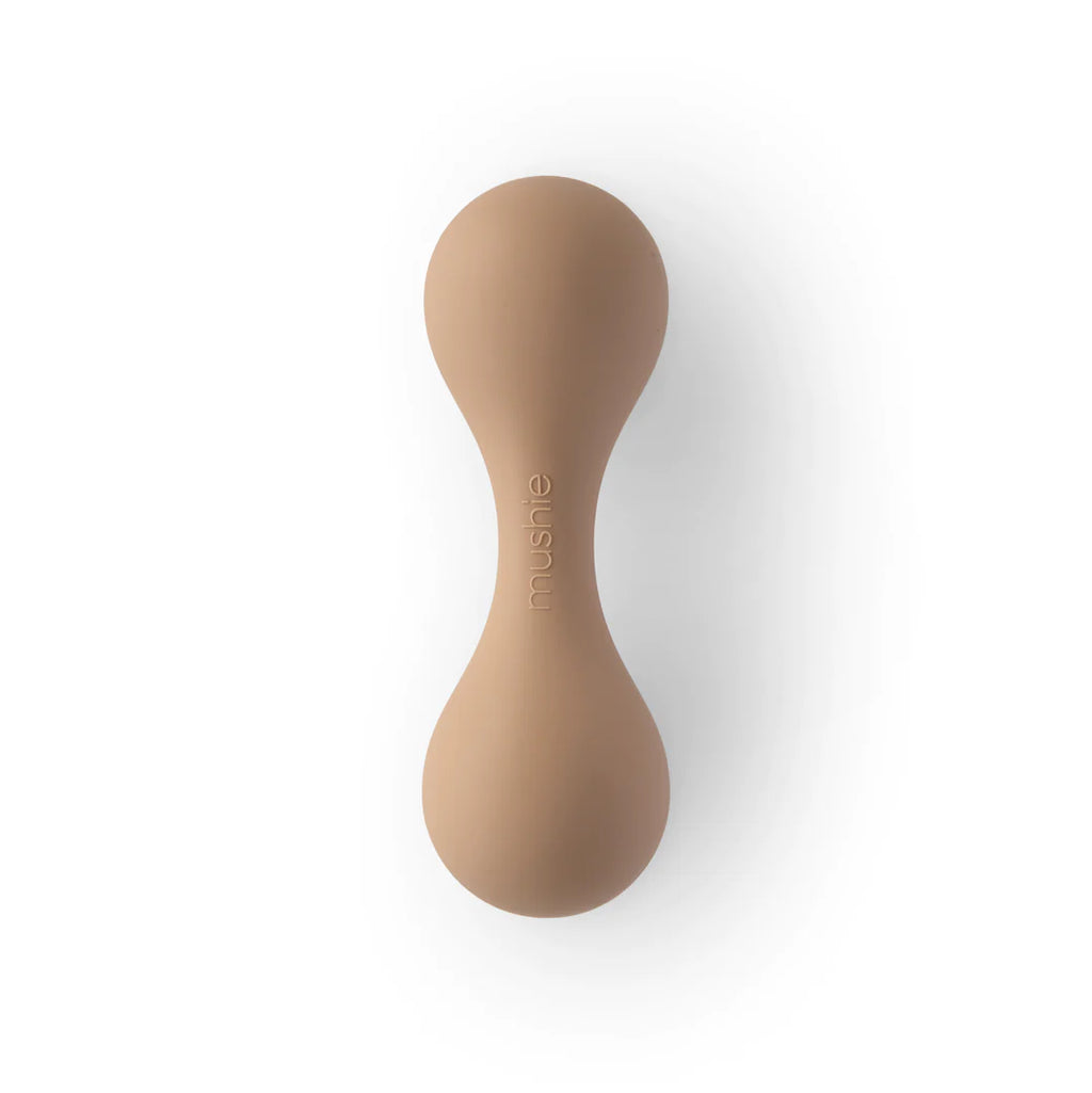 Mushie Silicone Baby Rattle Toy Rattle | Natural