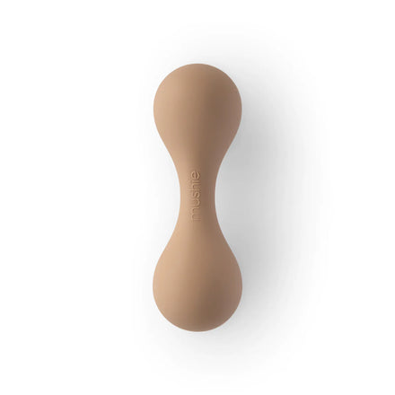 Mushie Silicone Baby Rattle Toy Rattle | Natural