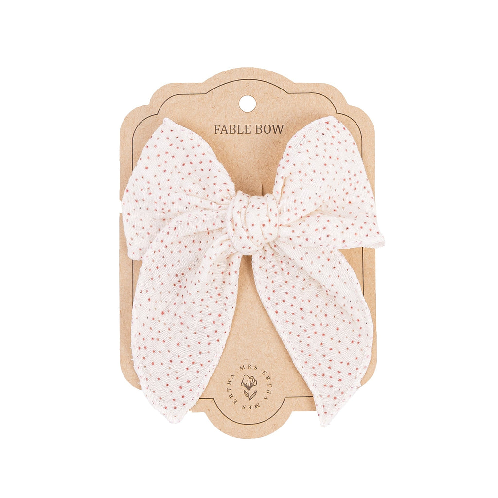 Mrs. Ertha Fable Bow Clip | Unique Dots