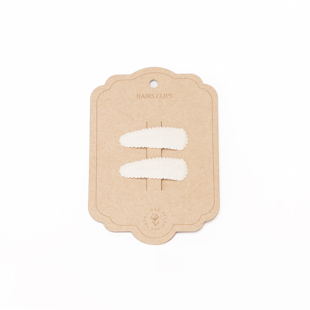 Mrs. Ertha Hair Clips | Vanilla