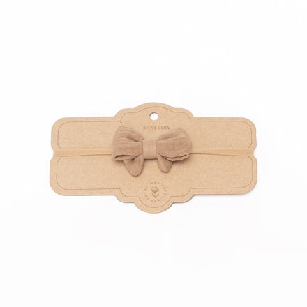 Mrs. Ertha Little Bow Hairband | Taupe