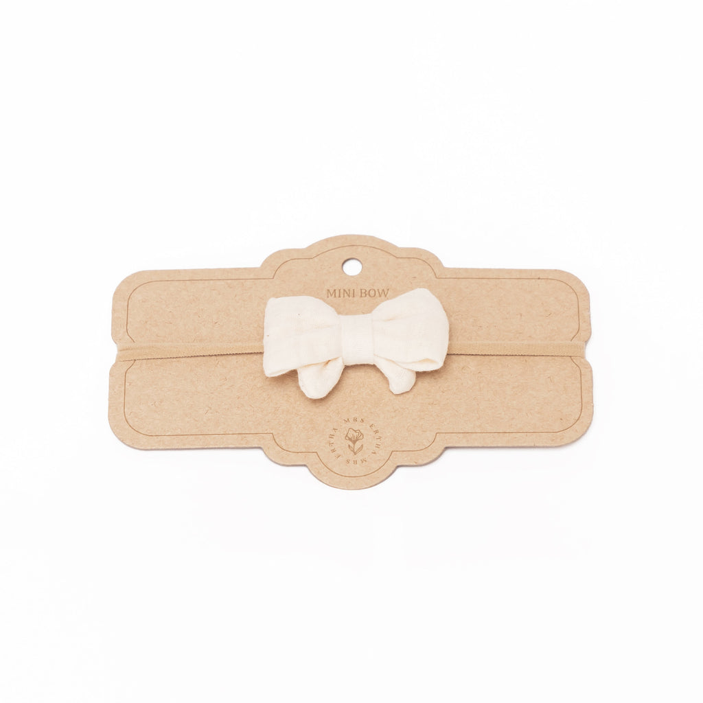Mrs. Ertha Little Bow Hairband | Vanilla