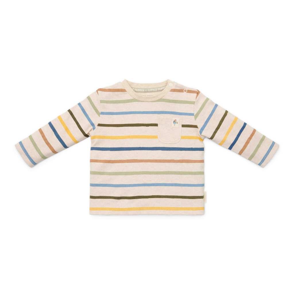 Little Dutch Kleuter Winter T-Shirt Lange Mouw Multi Stripe | Meerkleurig