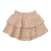 Little Dutch Kleuter Winter Rok Brown Check | Bruin