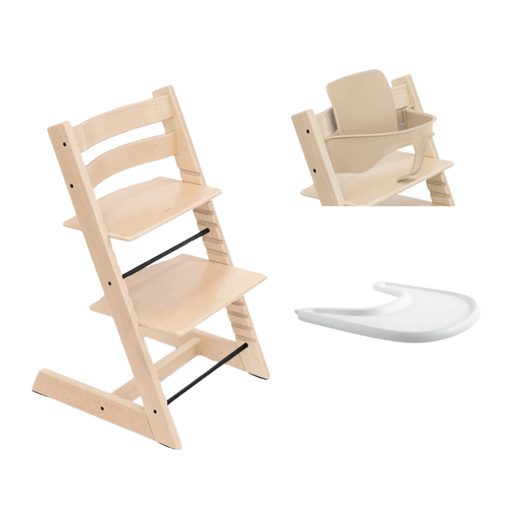 Stokke® Tripp Trapp® Bundle Chair + Baby Set + Tray | Natural