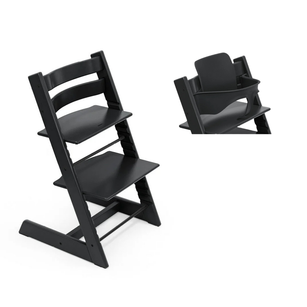 Stokke® Tripp Trapp® Bundle Chair + Baby Set 2 | Black