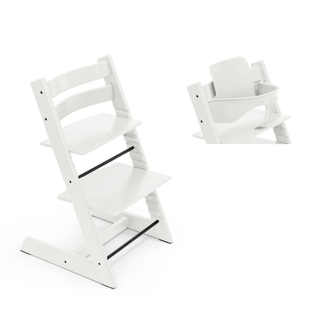 Stokke® Tripp Trapp® Bundle Chair + Baby Set 2 | White