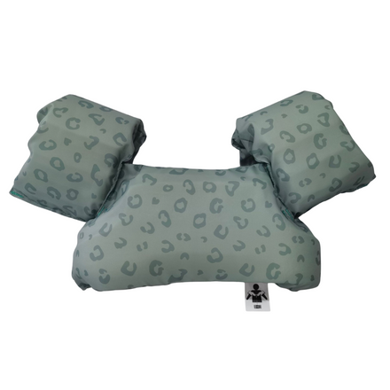 Swim Essentials Green Leopard Puddle Jumper 2-6Y (15-30 kg)