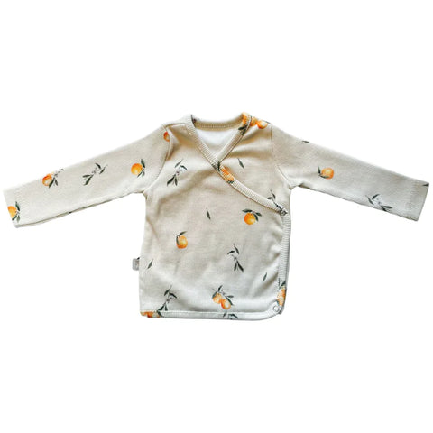 Yumi Baby Transshipment Shirt Romper | Oranges Beige