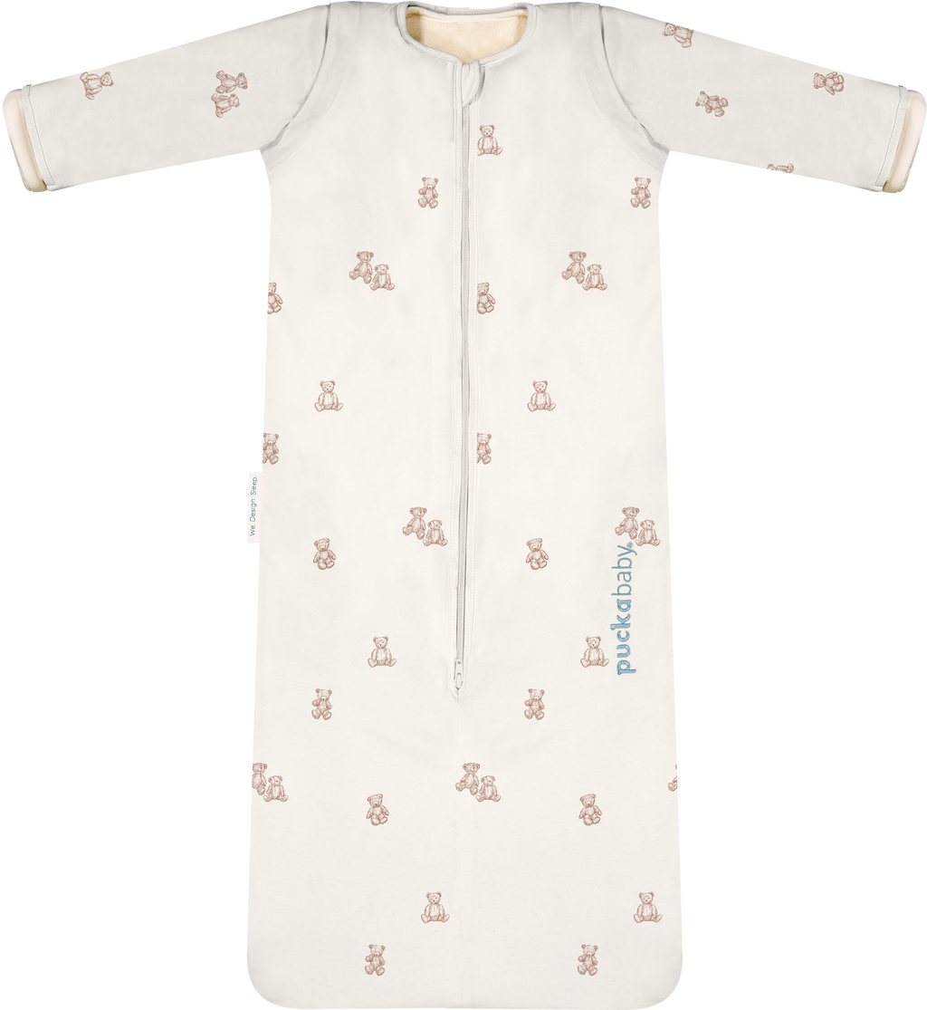 Puckababy Sleeping Bag The Bag 4 Seasons - 6 M/2.5 Y | 100 CM | Teddy Bears