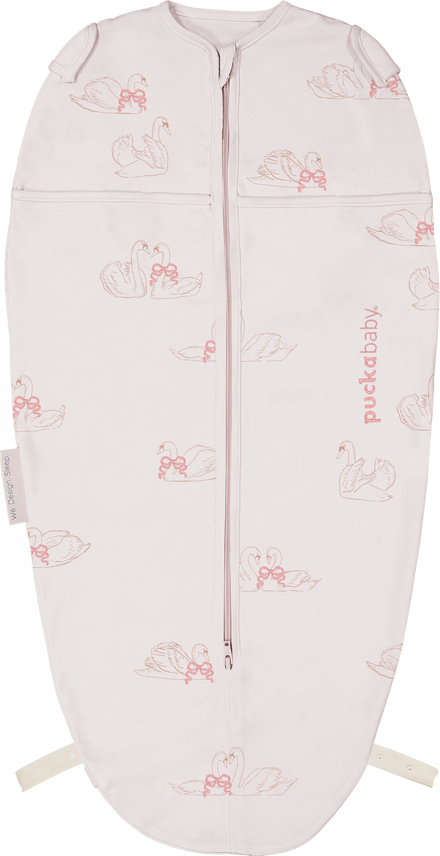 Puckababy Swaddle Sleeping Bag Mini 3/6 M - Cotton | Swans