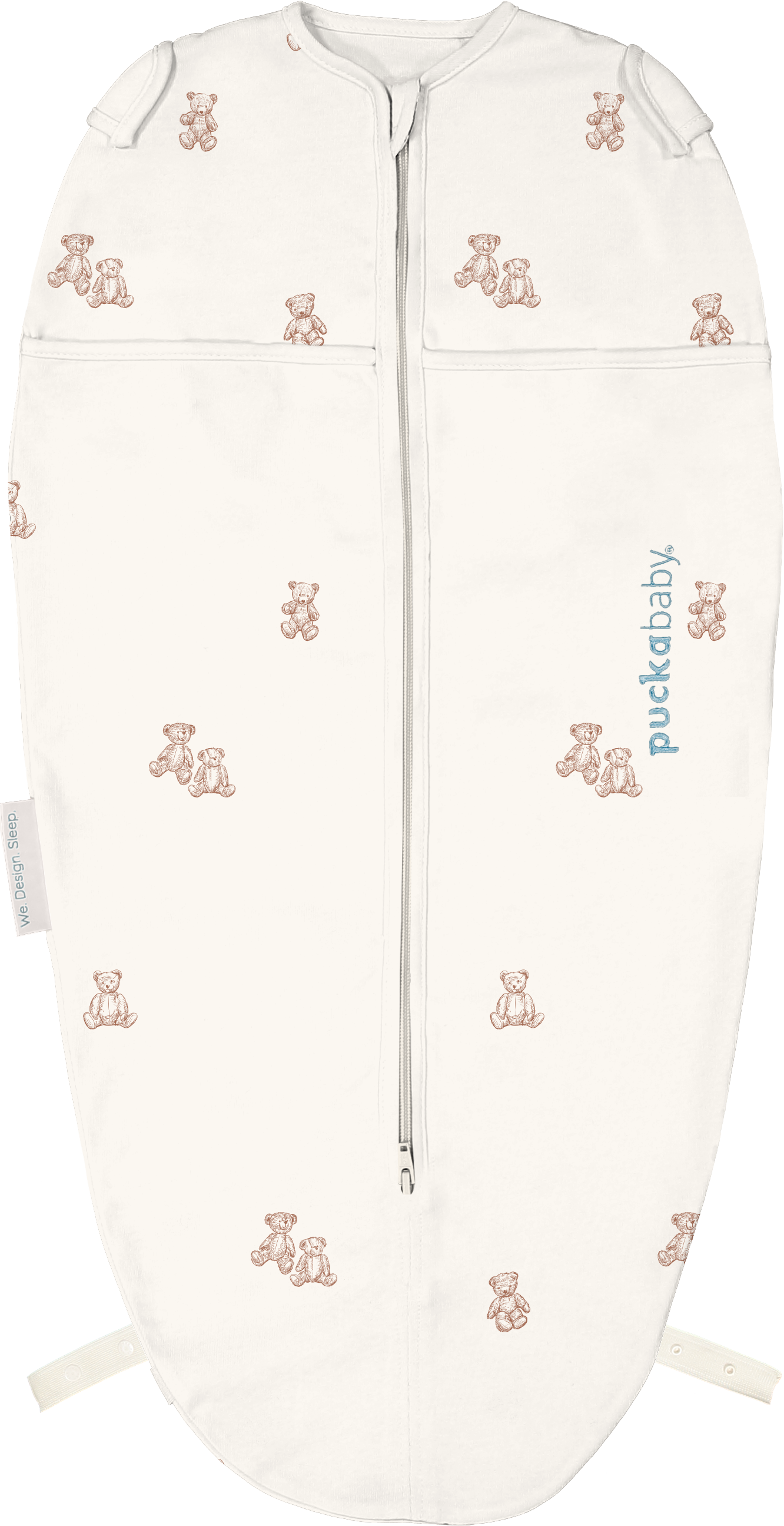 Puckababy Swaddle Sleeping Bag Mini 3/6 M - Cotton | Teddy Bears