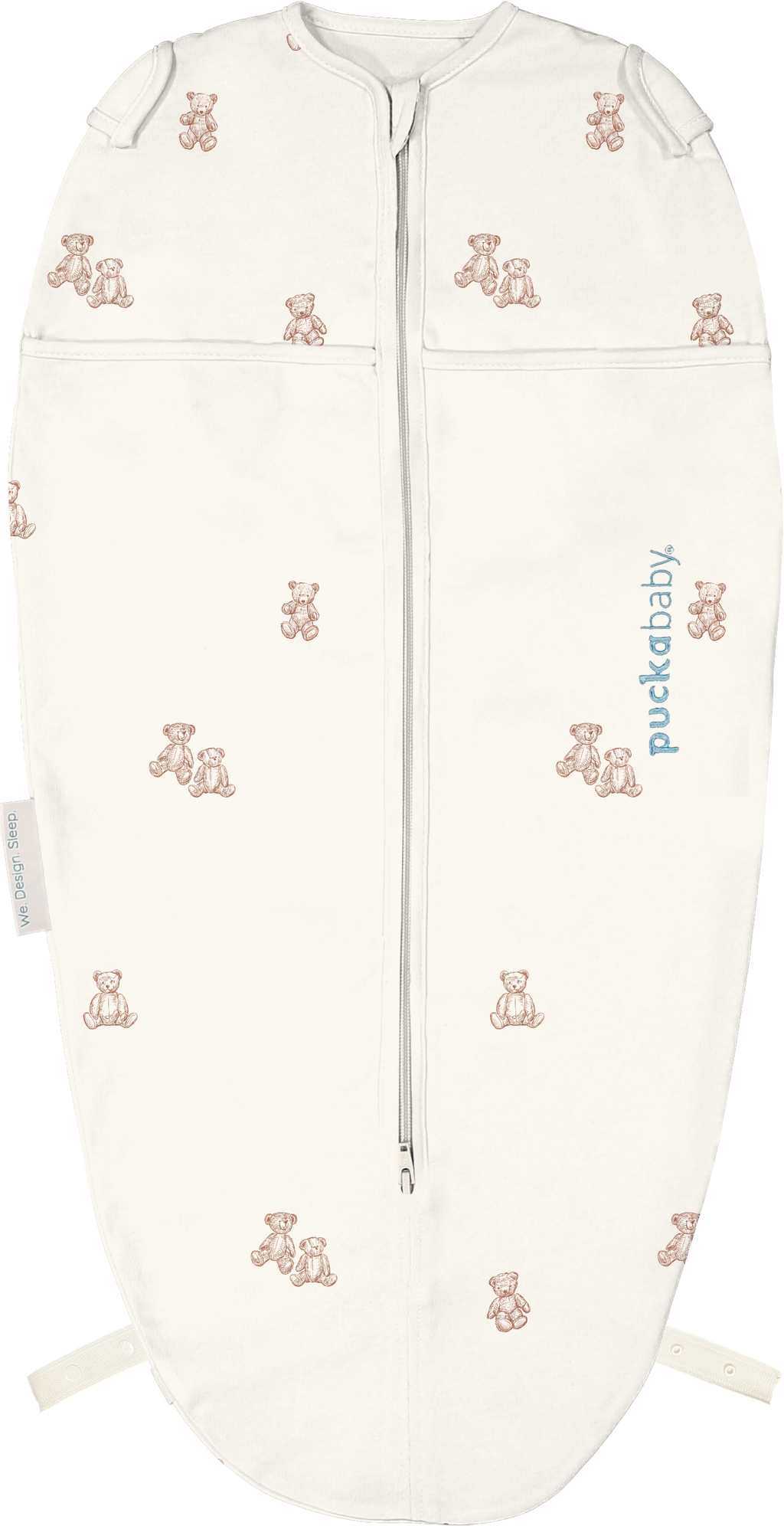 Puckababy Swaddle Sleeping Bag Mini 3/6 M - Cotton | Teddy Bears