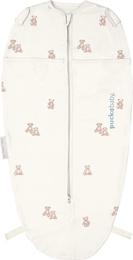 Puckababy Swaddle Sleeping Bag Mini 3/6 M - Cotton | Teddy Bears