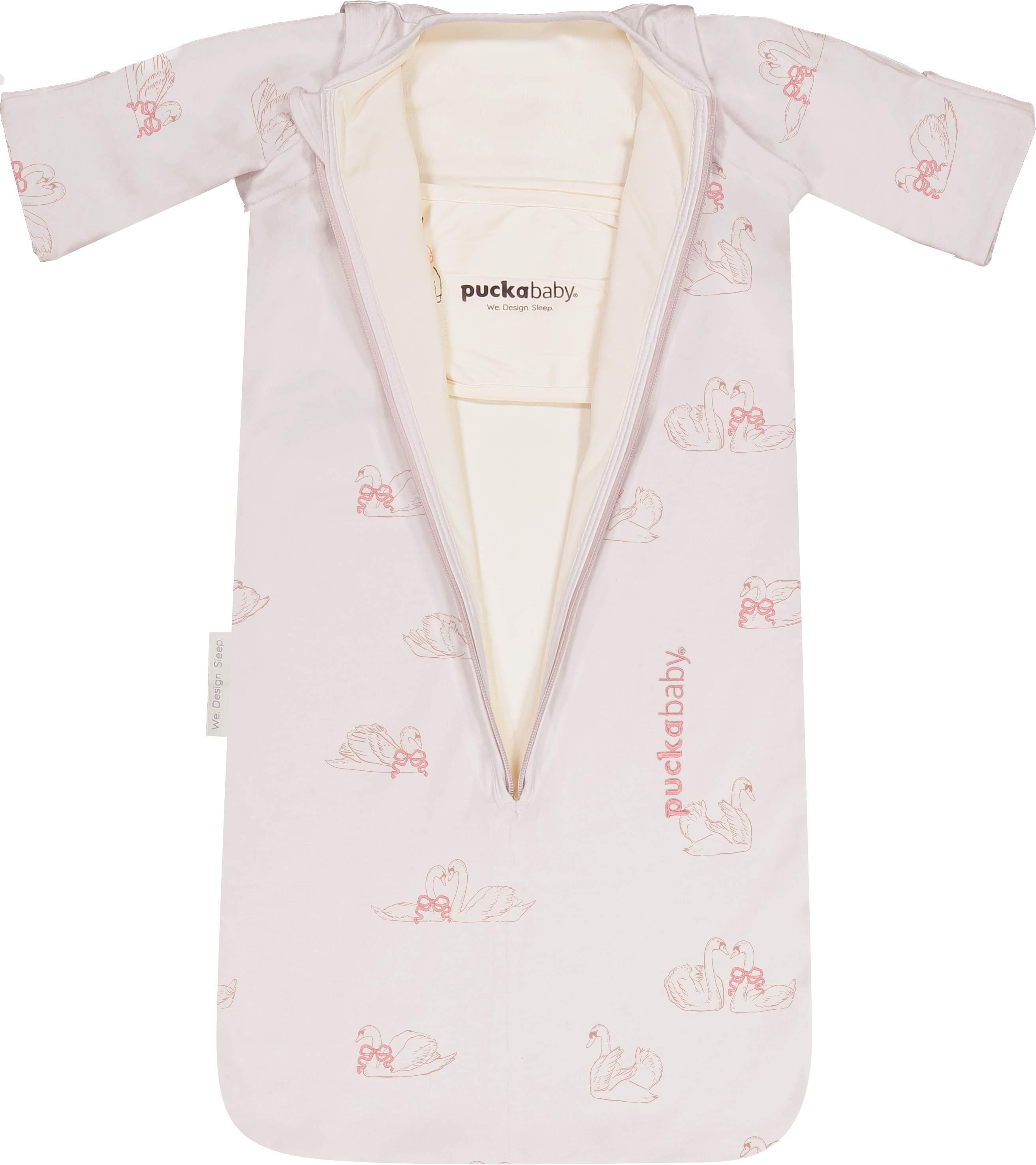 Puckababy Sleeping Bag The Bag Newborn < 6 M | 70 CM - Cotton | Swans