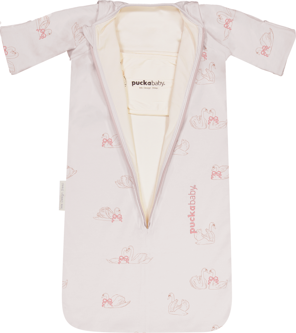 Puckababy Sleeping Bag The Bag Newborn < 6 M | 70 CM - Cotton | Swans
