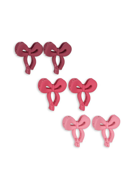 Konges Sløjd 6-Pack Hairclips Bow | Pink Mix