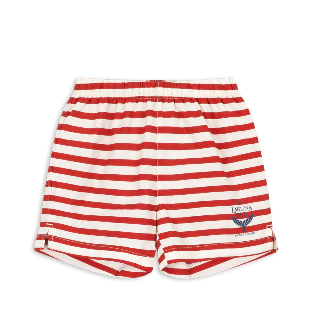 Konges Sløjd Asnou Swim Shorts | Stripe Rouge