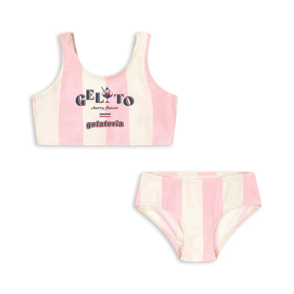Konges Sløjd Bikini Pomia | Candy Stripe Rose