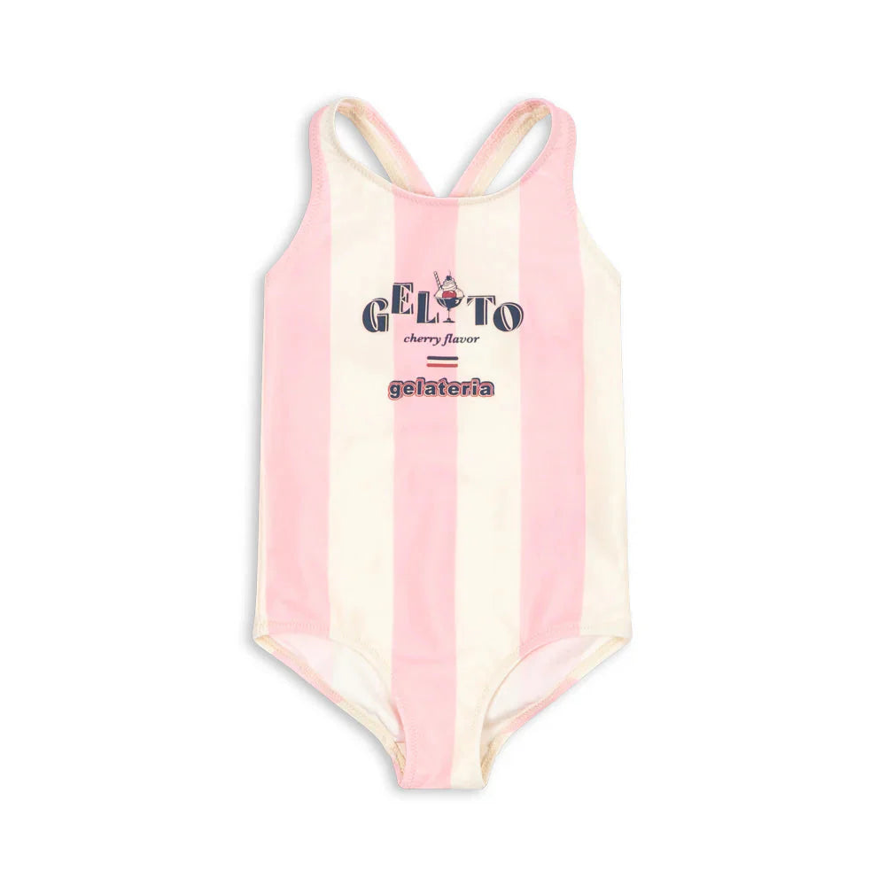 Konges Sløjd Swimsuit Pomia | Candy Stripe Rose