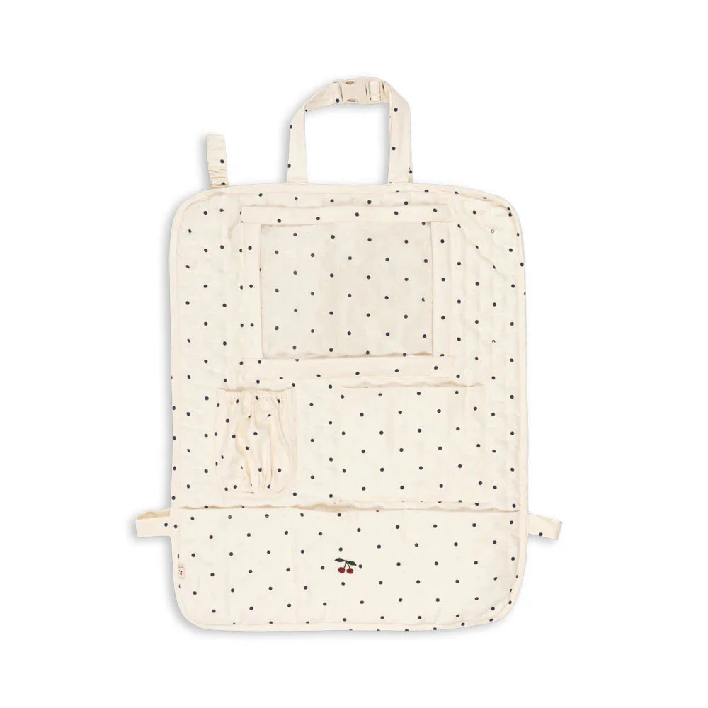 Konges Sløjd Car Seat Organizer | Navy Dot