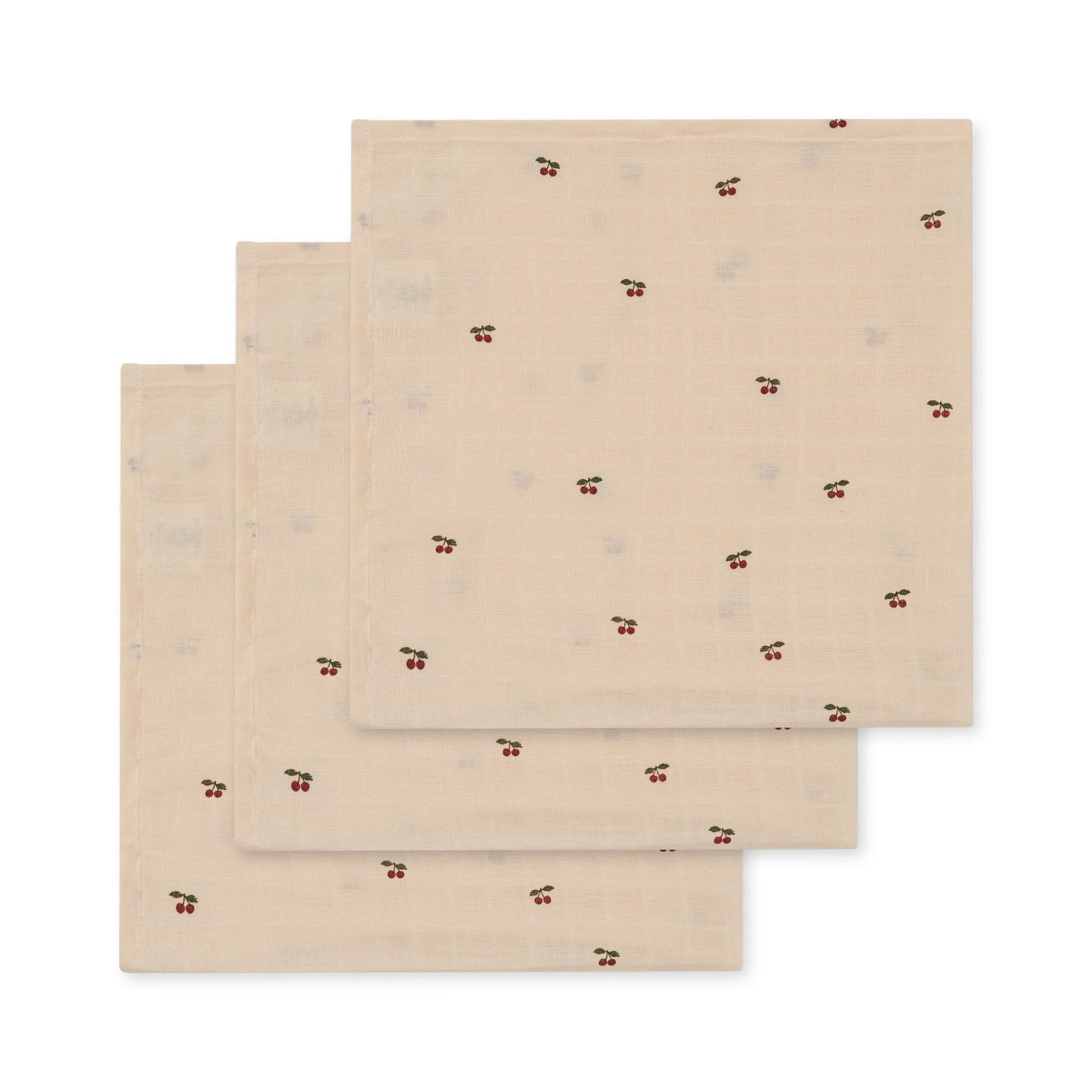 Konges Sløjd Muslin Cloth 3pcs | Cherry