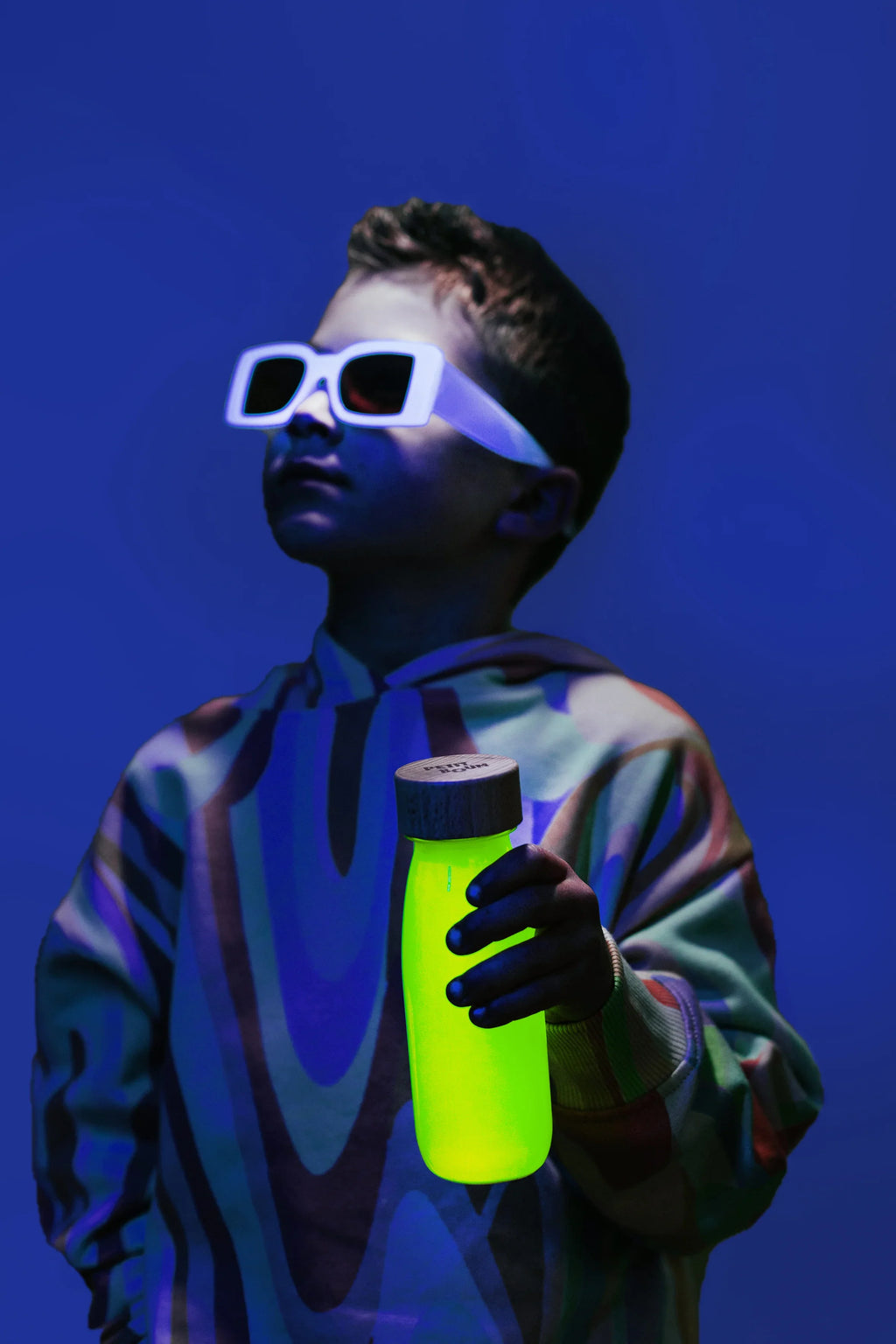 Petit Boum Sensorische fles Fluo Geel