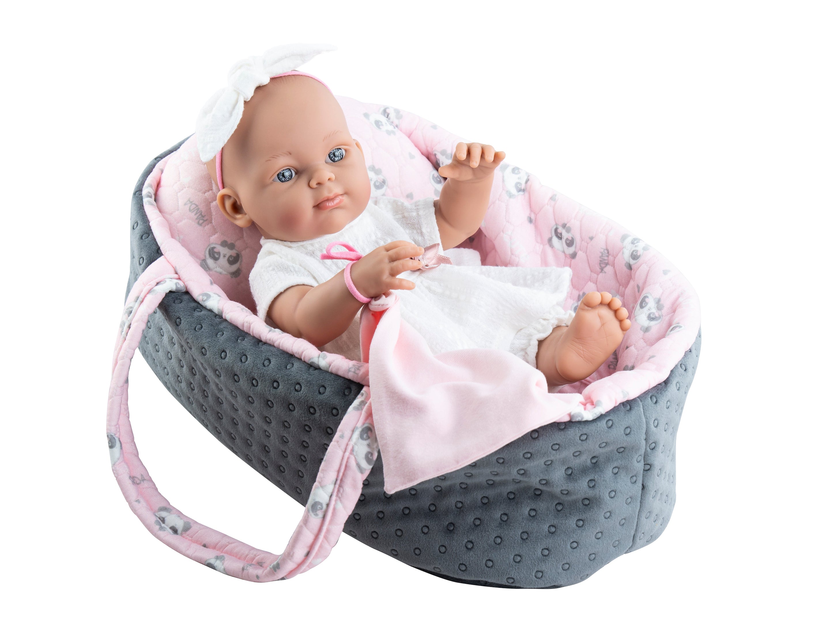 Paola Reina Doll Minipikolines girl travel cot (32cm)