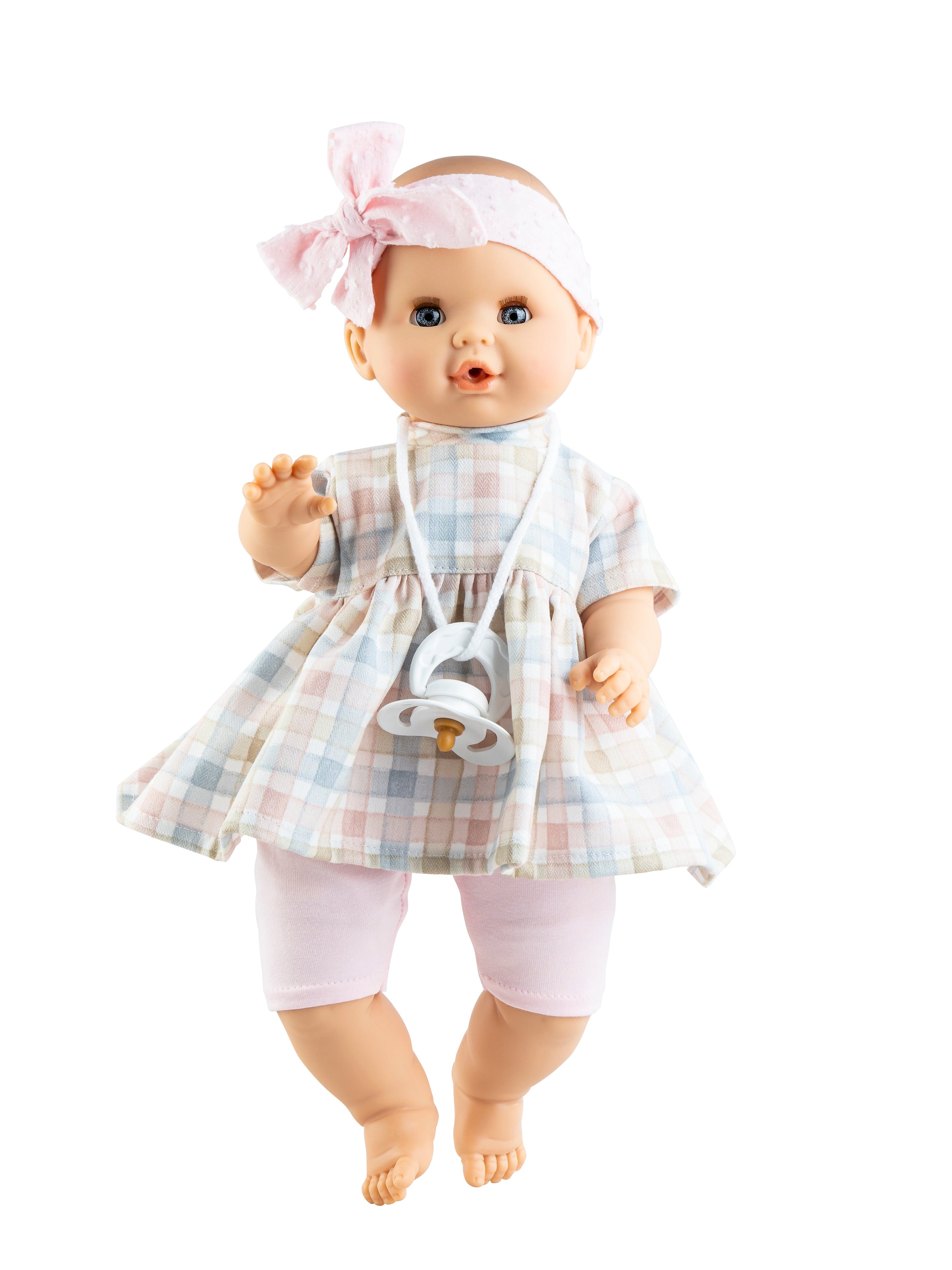 Paola Reina Doll Sonia (checkered) with mechanism (36cm)