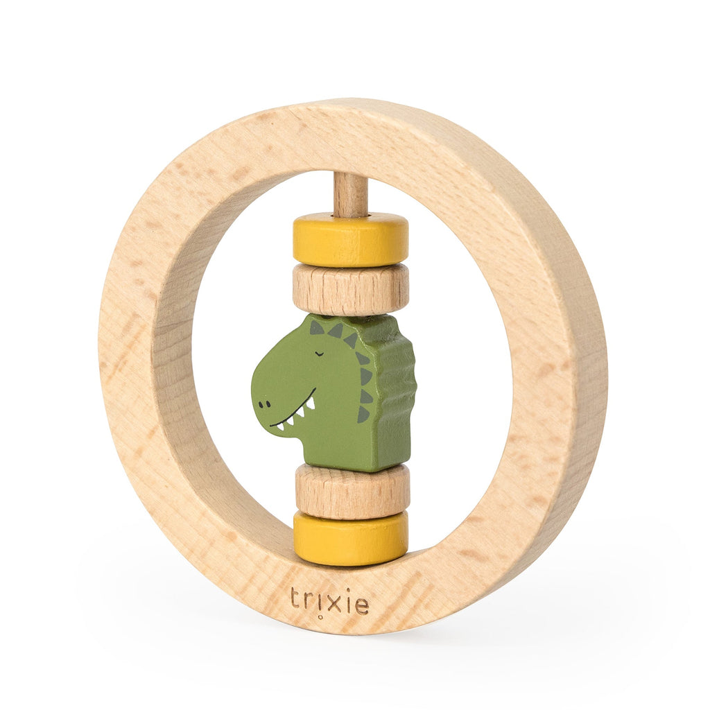 Trixie Wooden Round Rattle | Mr. Dino