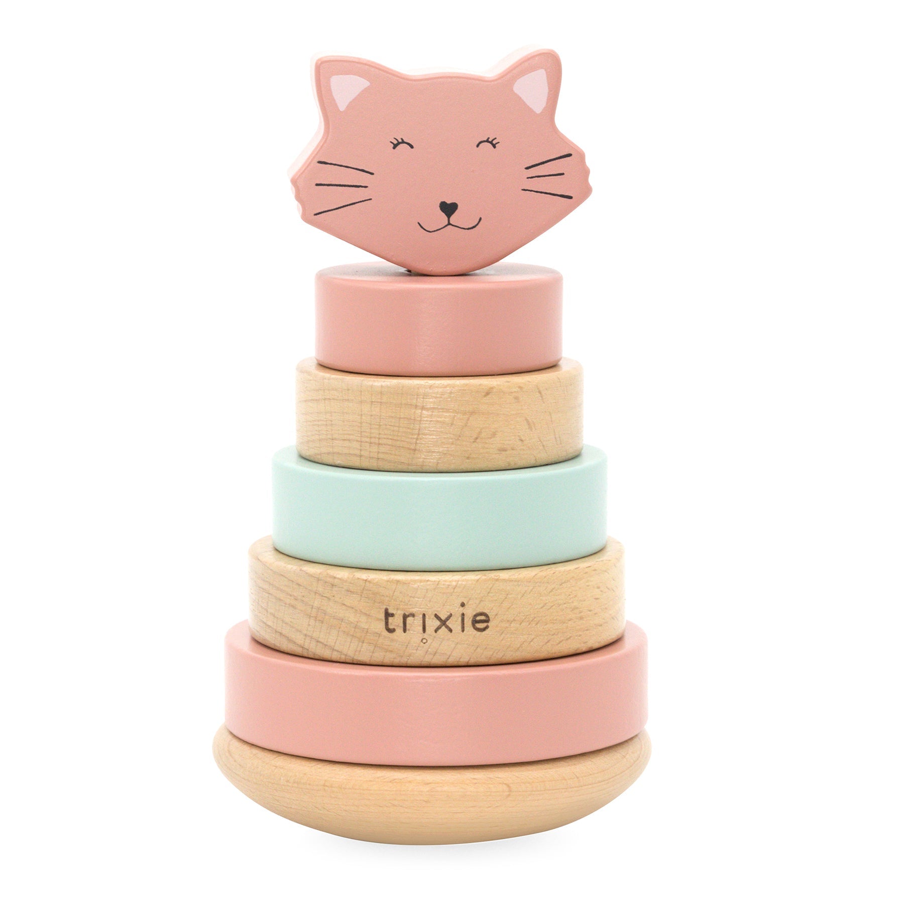 Trixie Wooden Stack Toy | Mrs. Cat