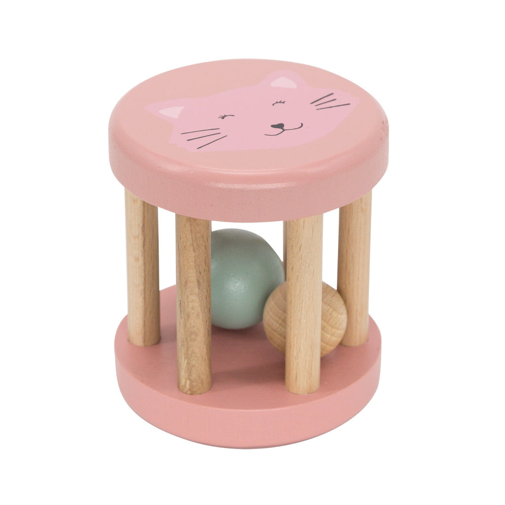 Trixie Wooden Rolling Rattle | Mrs. Cat