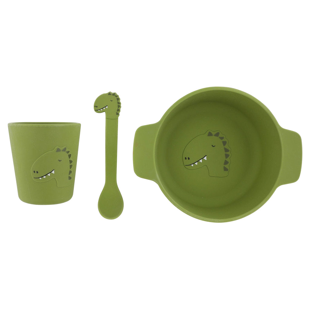 Trixie Silicone First Meal Set Dining Set | Mr. Dino