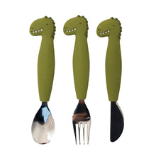 Trixie Silicone Cutlery Set 3-Pack | Mr. Dino