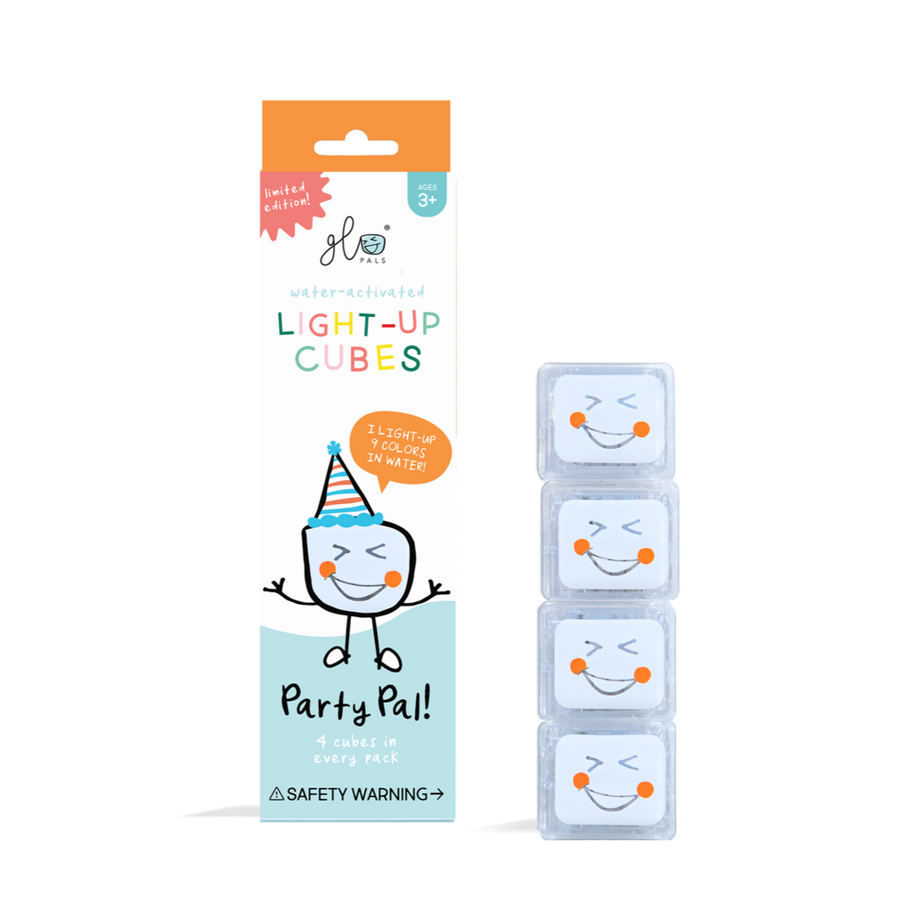 Glo Pals Light Up Cubes Bath Toys 9 Colors | Party