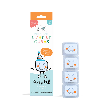 Glo Pals Light Up Cubes Bath Toys 9 Colors | Party