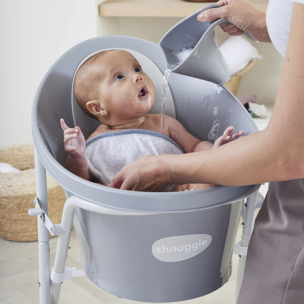 Shnuggle Newborn Baby Bath | Pebble Grey