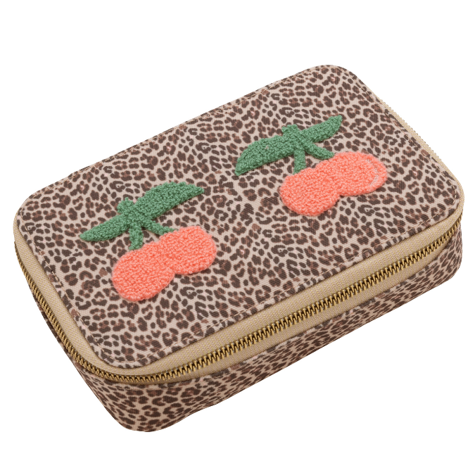 Jeune Premier Pencil Case Filled Leopard | Cherry