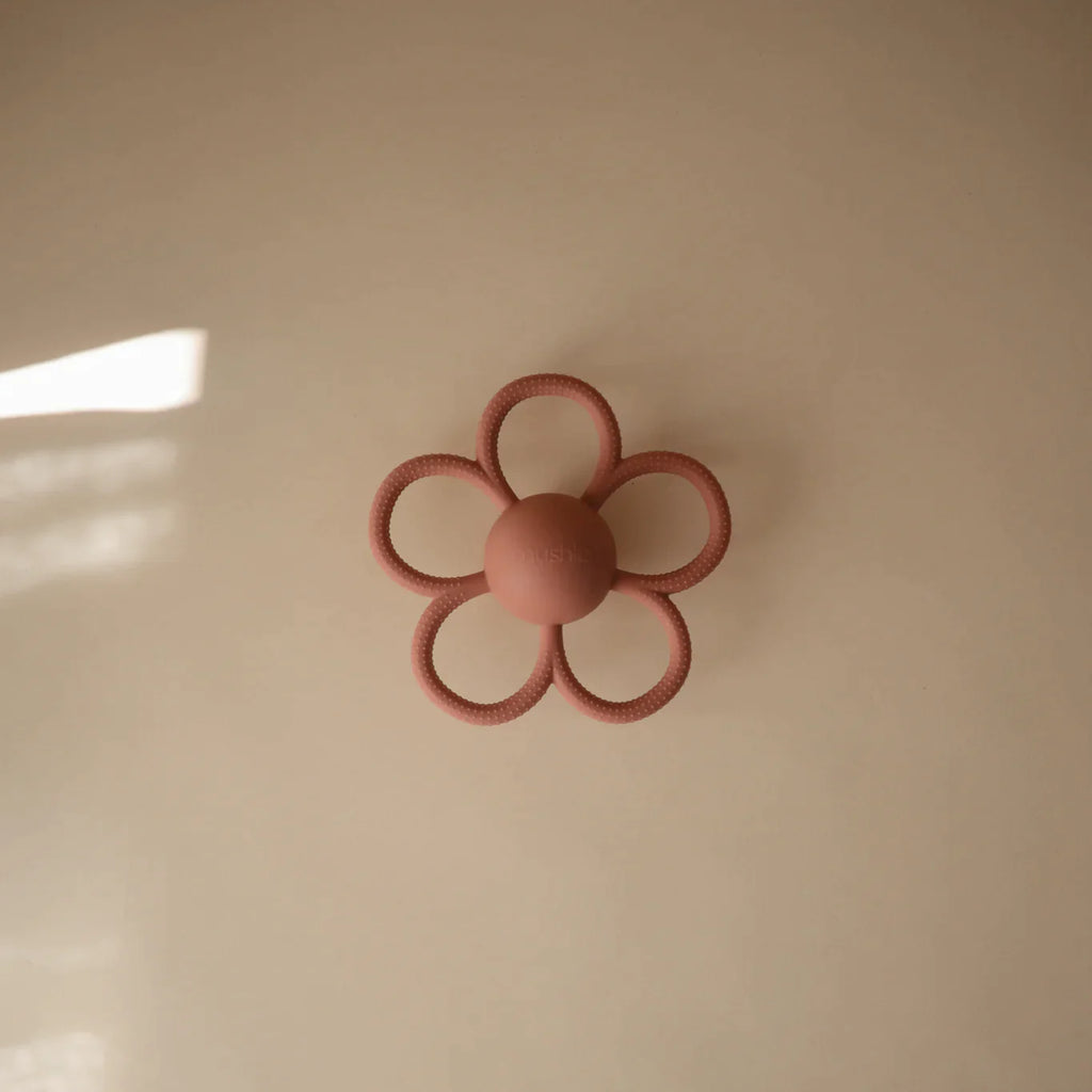 Mushie Silicone Baby Rattle Toy Rattle | Daisy