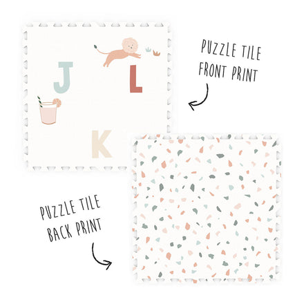 Play and Go Eevaa 2-In-1, play carpet Puzzle Mat & Storage box | Alphabet