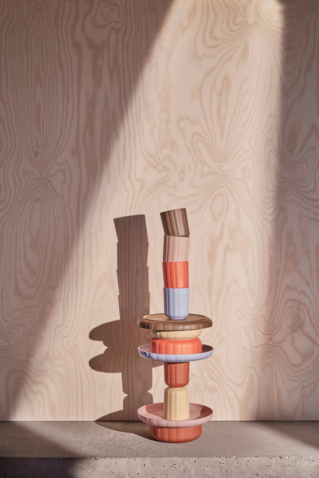 OYOY Living Pullo Cup Drinking Cup | Caramel /Ice Blue