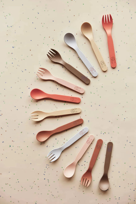 OYOY Silicone Cutlery Set 2 | Rose