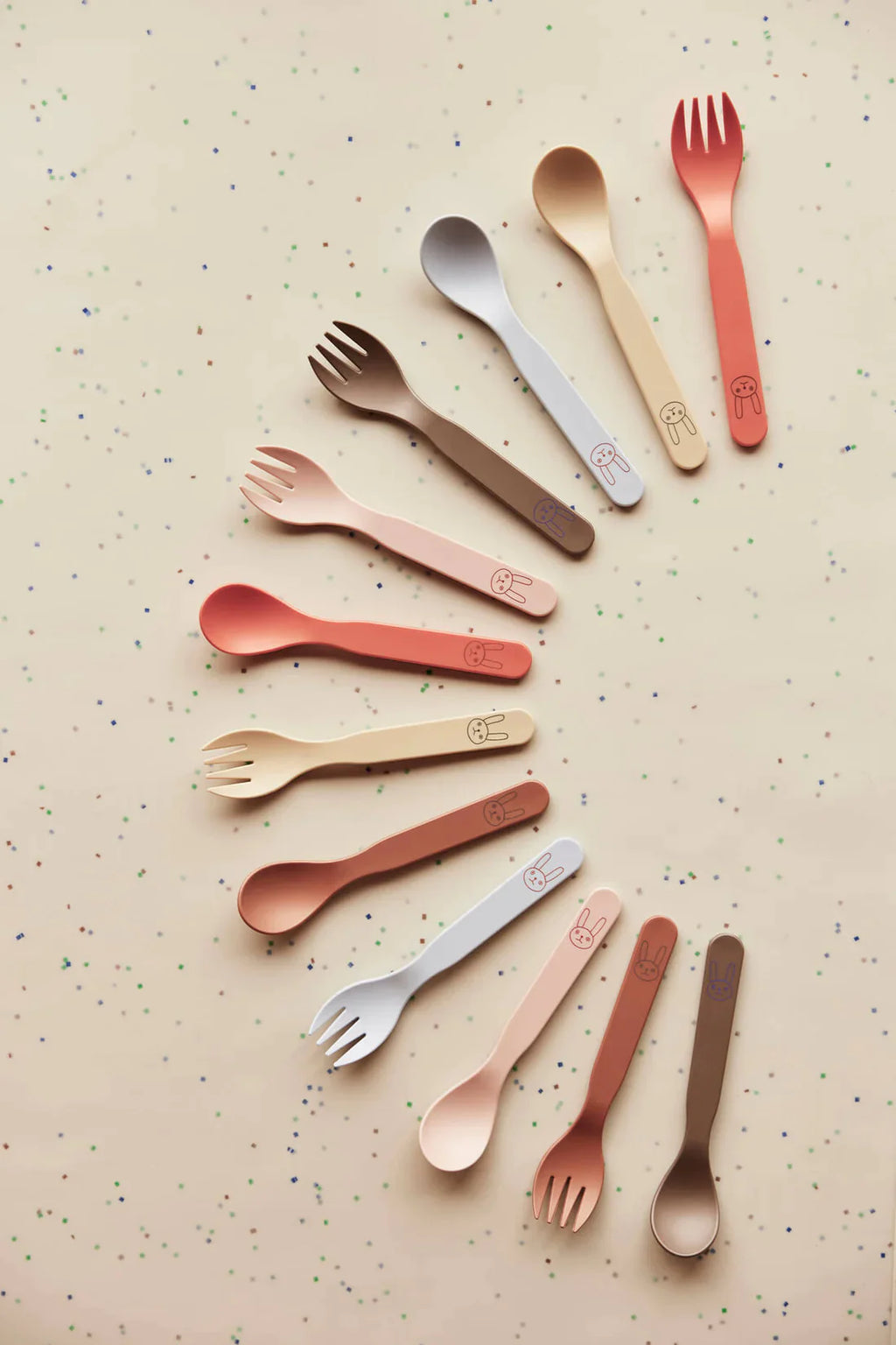 OYOY Silicone Cutlery Set 2 | Apricot