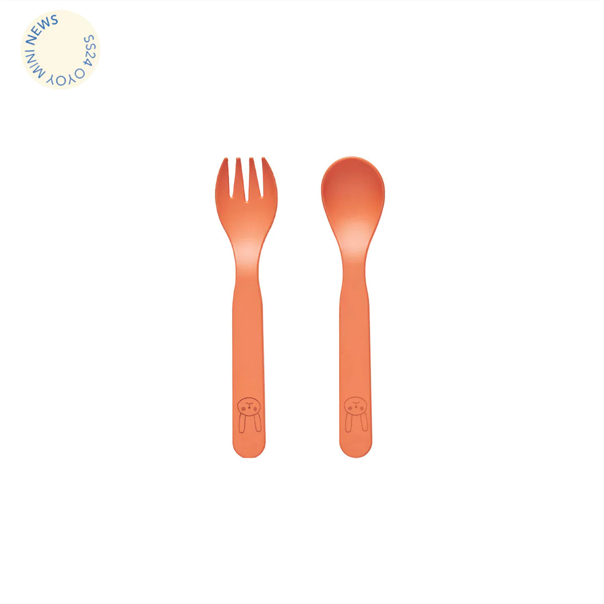 OYOY Silicone Cutlery Set 2 | Apricot