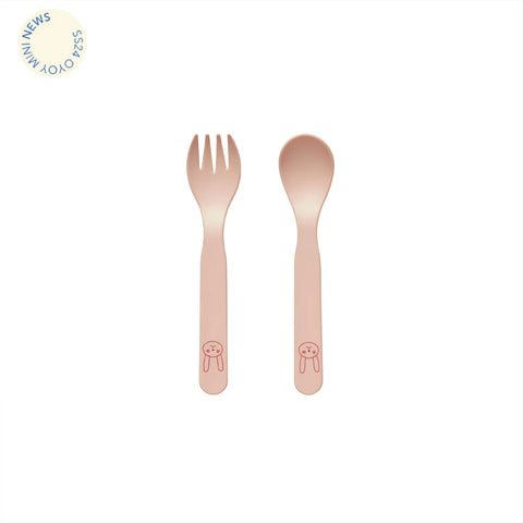 OYOY Silicone Cutlery Set 2 | Rose