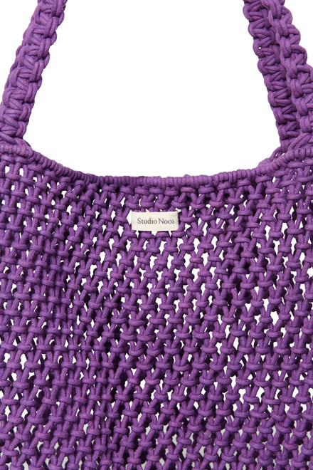Studio Noos Mom Bag | Purple Macrame