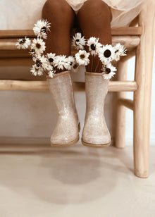 Mrs. Ertha Wellies - Rain boots | Bouquet Silhouette - Glitter