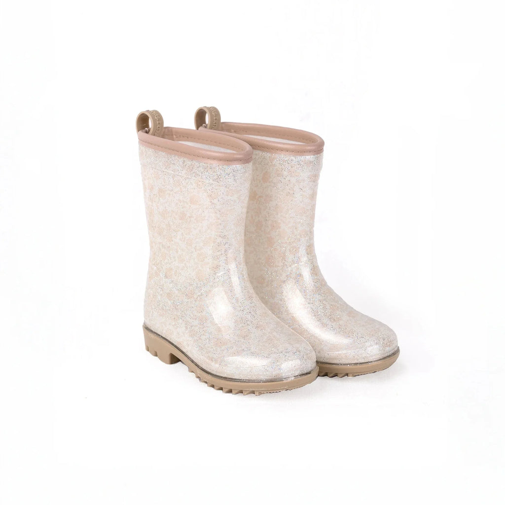 Mrs. Ertha Wellies - Rain boots | Bouquet Silhouette - Glitter